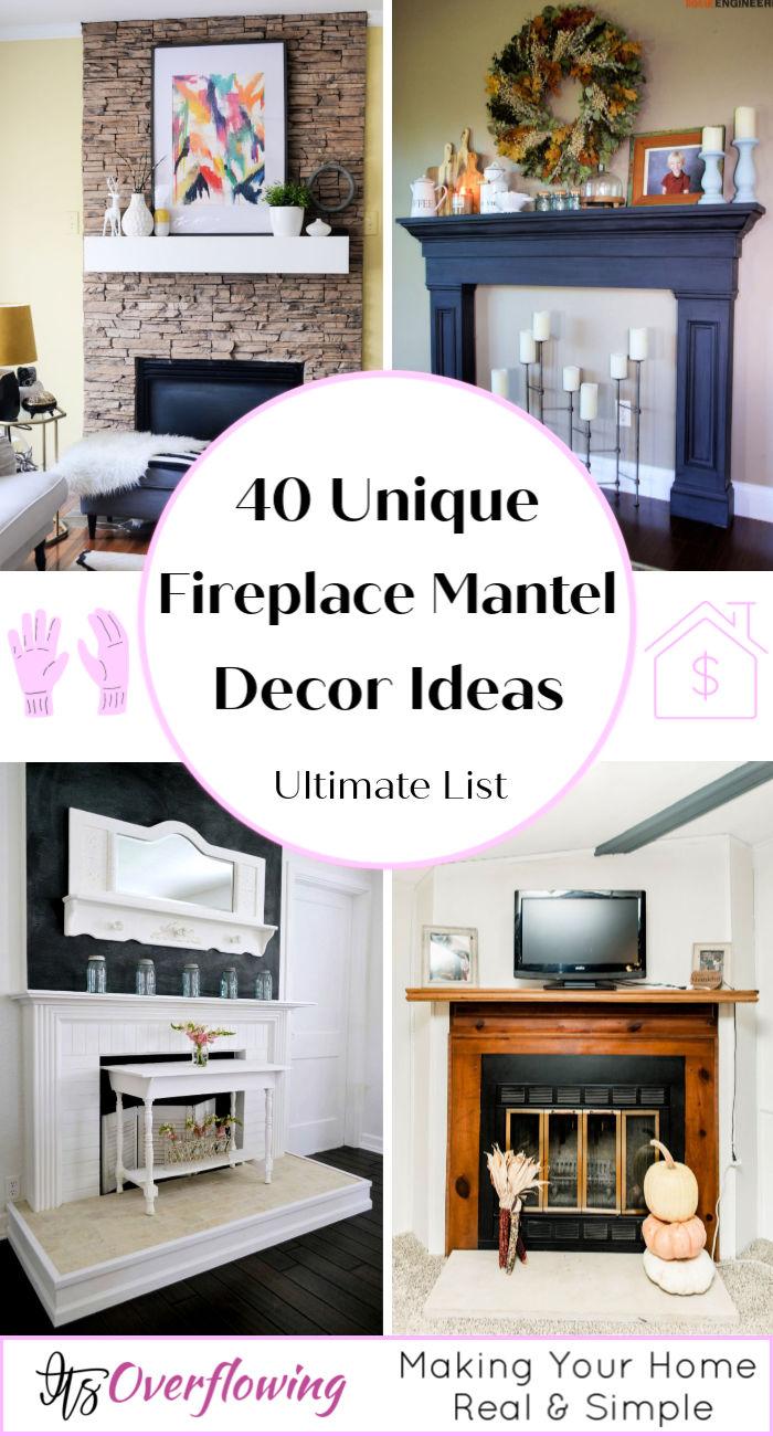 40 Unique Fireplace Mantel Ideas To Decor Under Budget