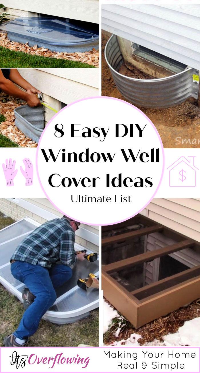 8 Easy To Make DIY Window Well Cover Ideas - basement window well covers