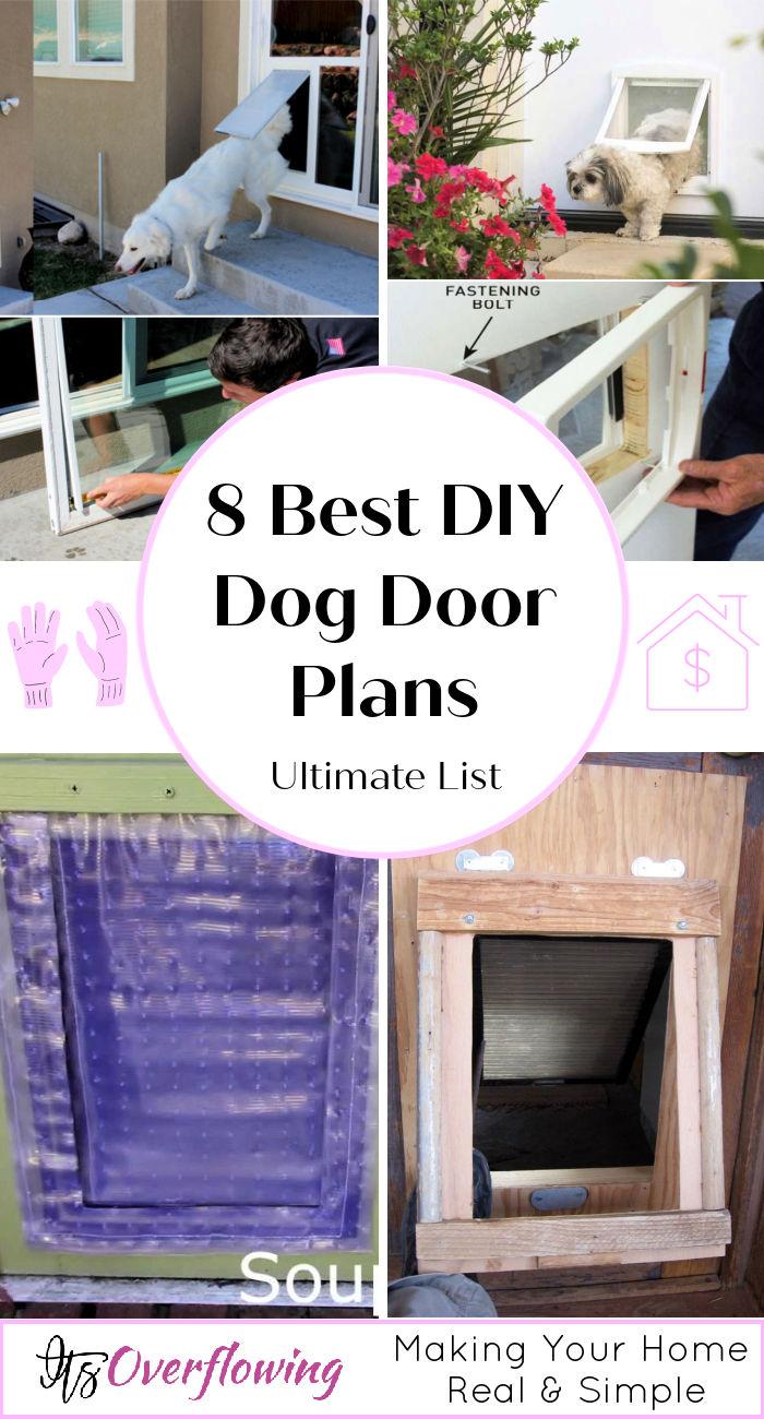 8 Free DIY Dog Door Plans - Homemade Dog Door Ideas