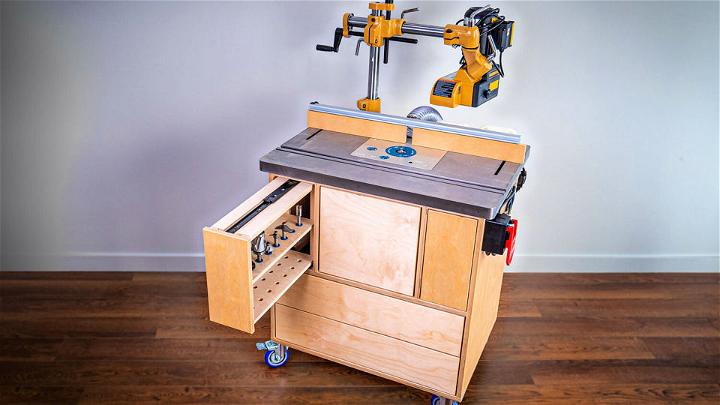 Build a Router Table with Bit Storage & Dust Collection