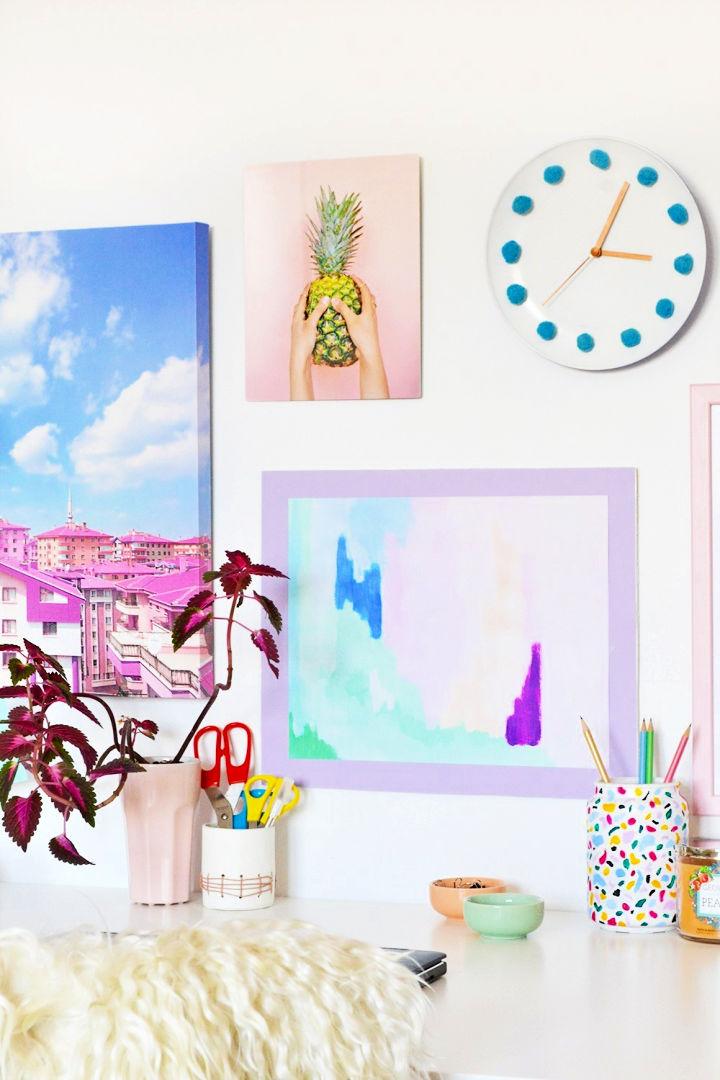 How to Make a Colorful Poster Frame