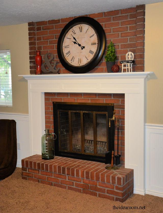 DIY Fireplace Mantel With Details Instructions