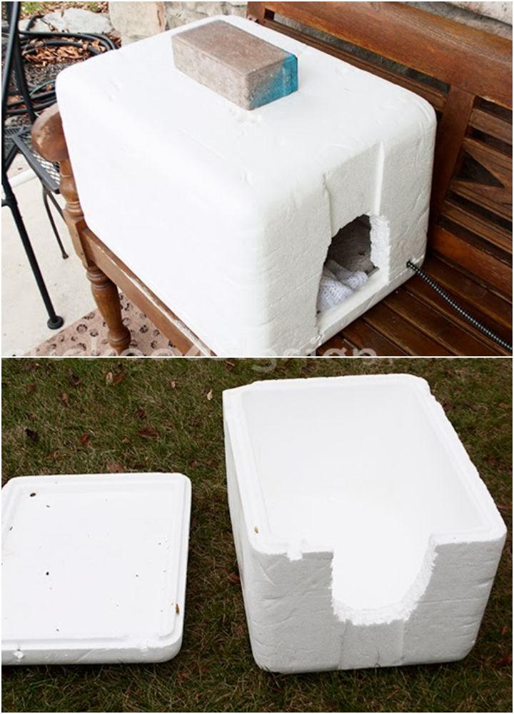 DIY Outdoor Heated Igloo Cat House