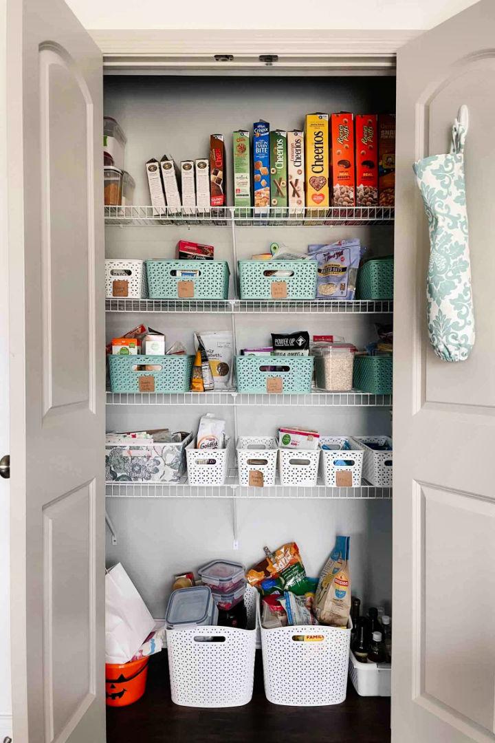 DIY Pantry Makeover Before and After