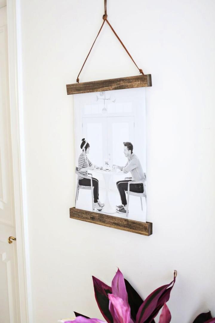 Build a Wooden Poster Hanger at Home