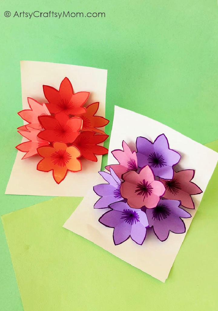 Easy DIY Flower Popup Card