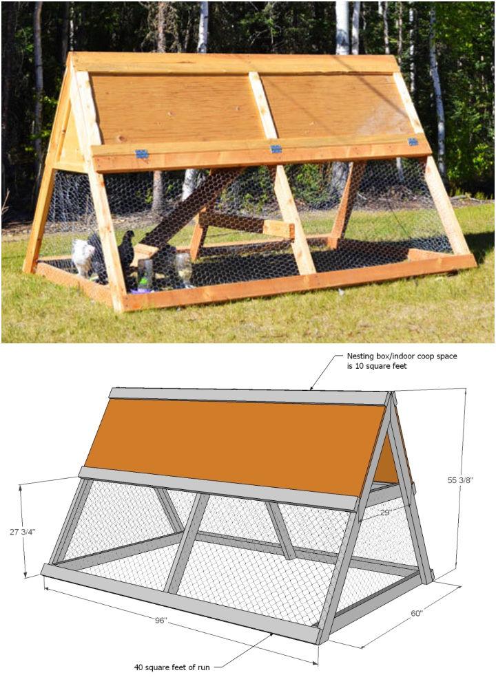 Making an A Frame Chicken Coop Tractor