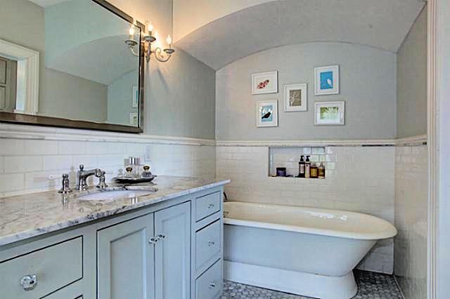 bathroom in Stunning 1920s Remodel House Tour