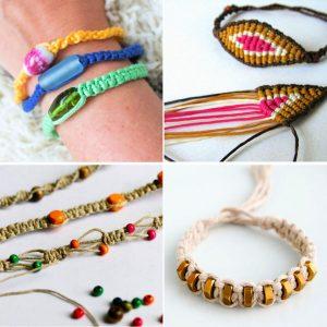macrame bracelet patterns free DIY macrame bracelet tutorials