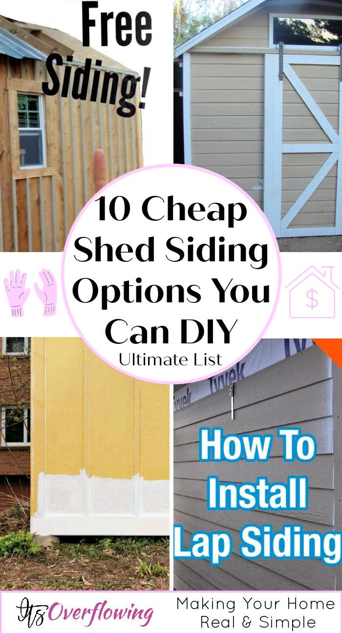 10 Cheapest Shed Siding Options You Can DIY