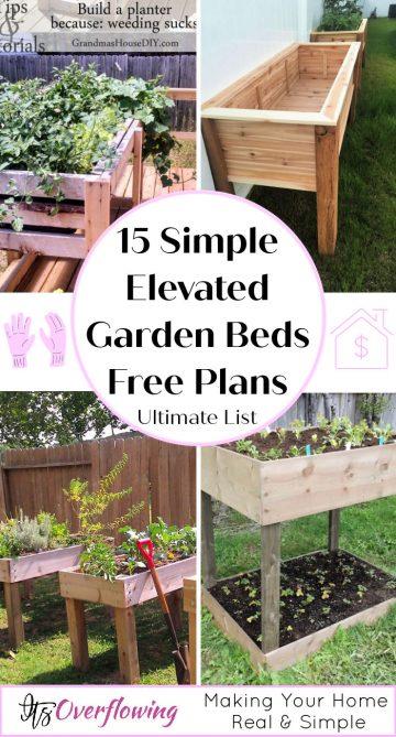 15 Free DIY Elevated Garden Bed Plans You Can Build