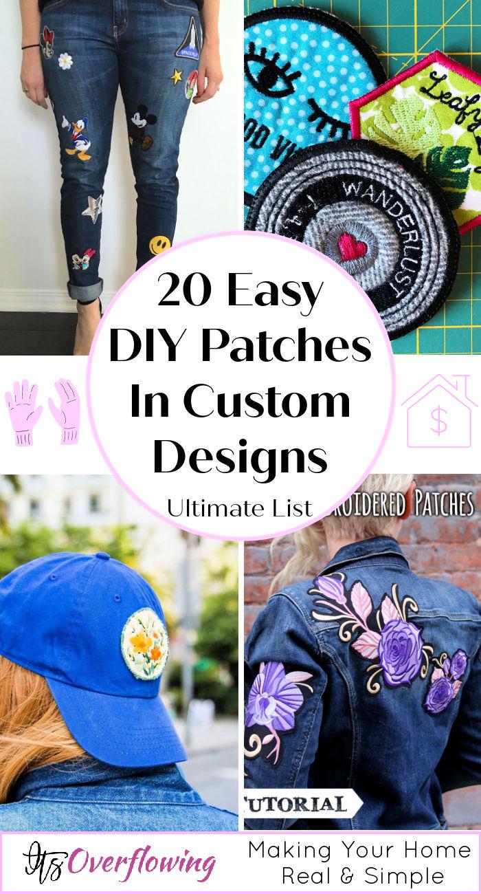20 Easy To Make DIY Patches In Custom Designs