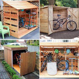 20 Free DIY Bike Shed Plans - DIY Outdoor Bike Storage