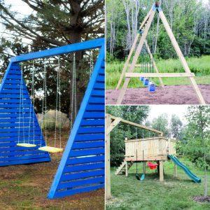 28 Simple DIY Swing Set Plans To Build One for Your Kids Cheaply