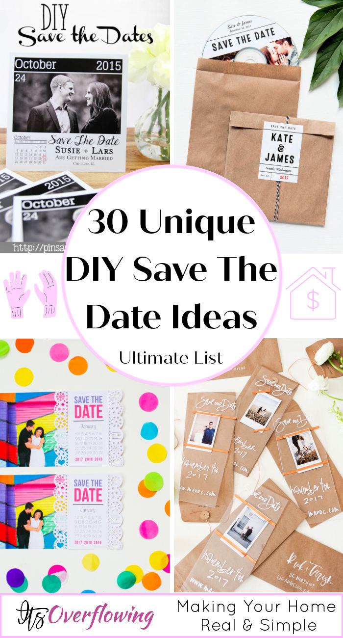30 Easy and Unique DIY Save The Dates Ideas - save the date ideas