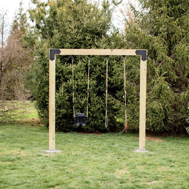 DIY Wooden Swing Set for kids