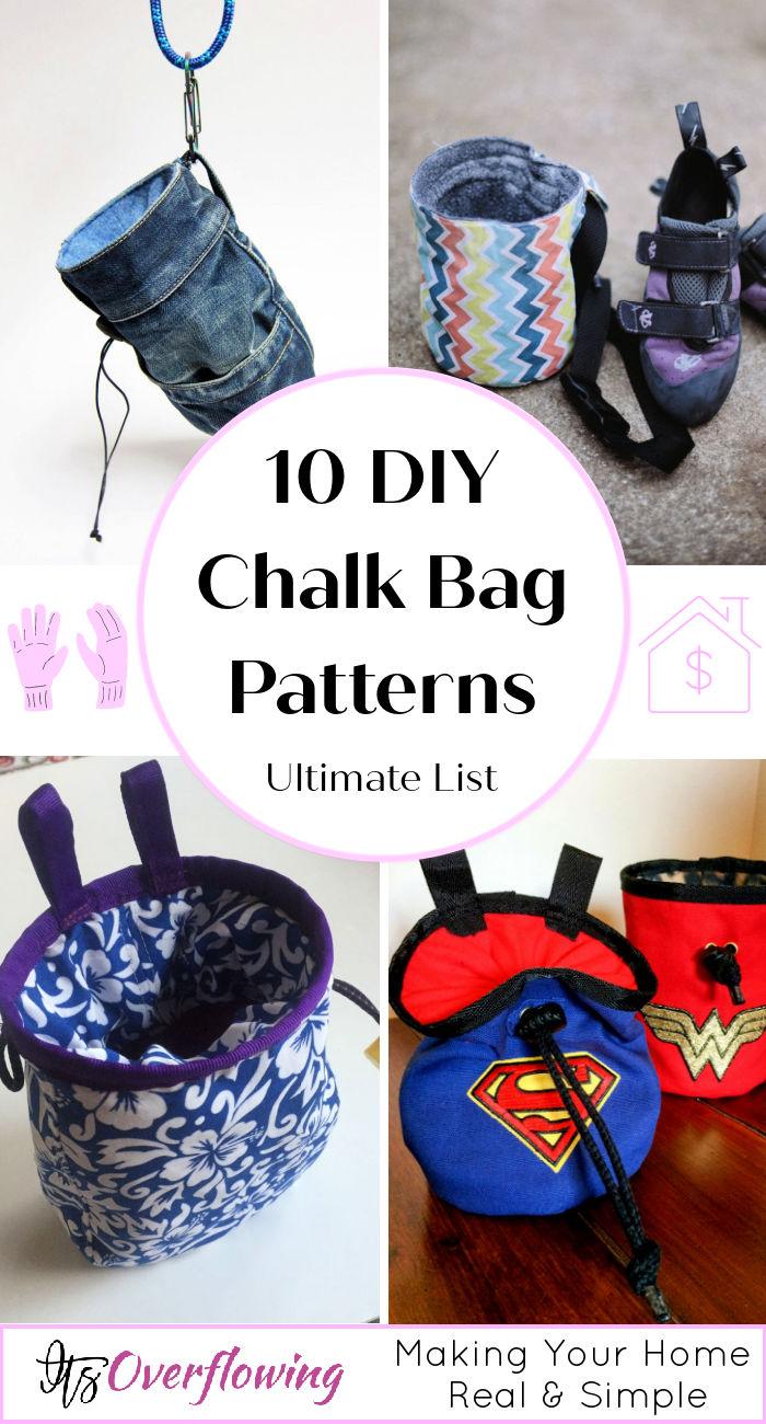 10 Easy DIY Chalk Bag Patterns - How to Make a Chalk Bag