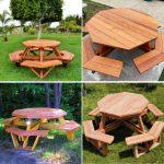 10 Free DIY Octagon Picnic Table Plans