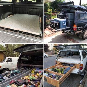 10 Free DIY Truck Bed Slide Plans Slide out Storage Drawers 1