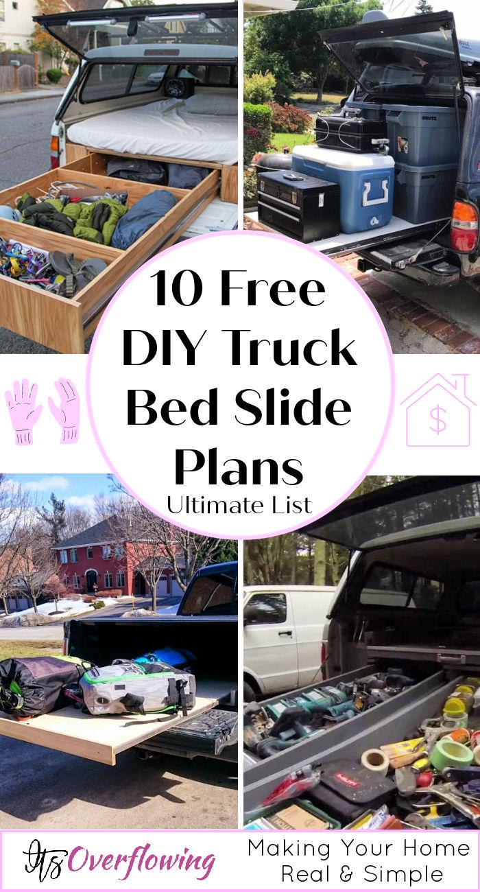 10 Free DIY Truck Bed Slide Plans - Slide out Storage Drawers