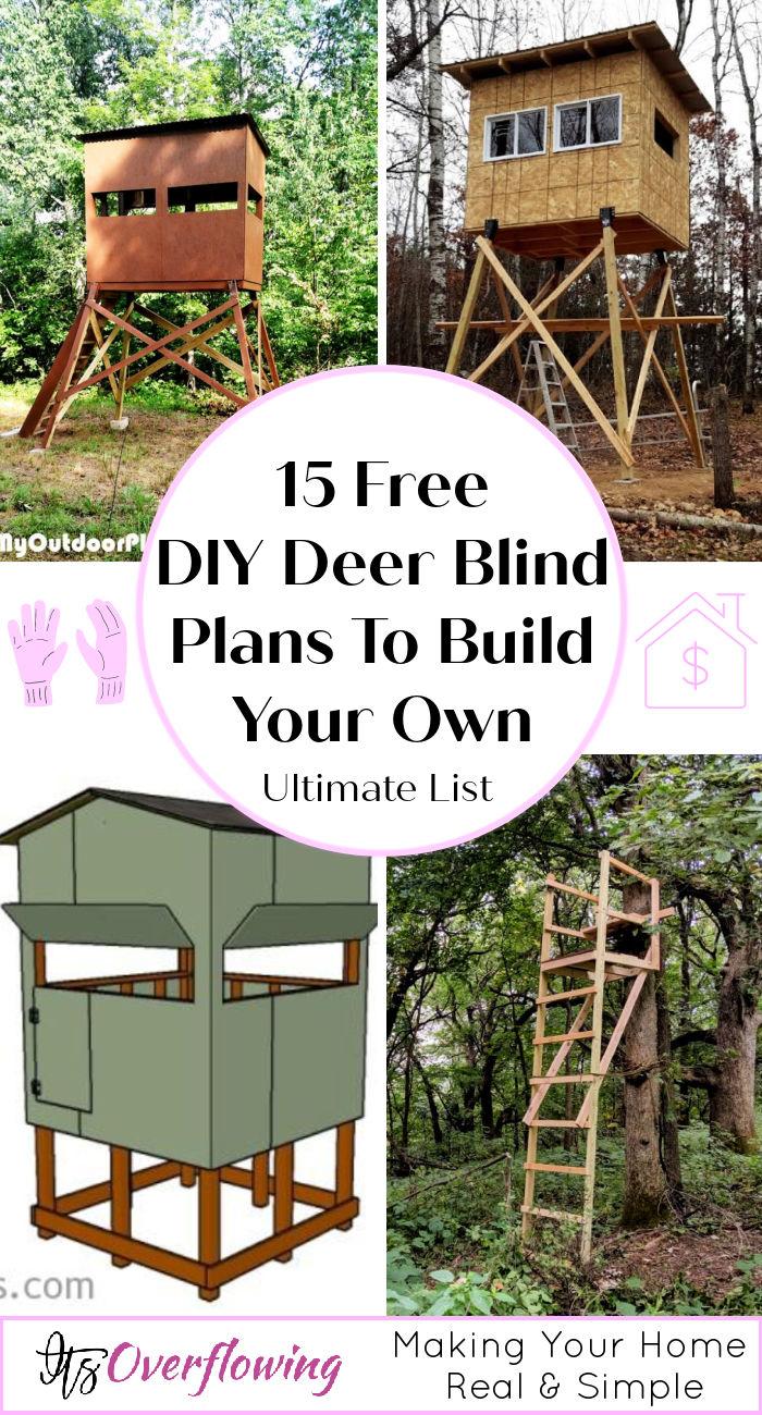 15 Best Free DIY Deer Blind Plans To Build Your Own
