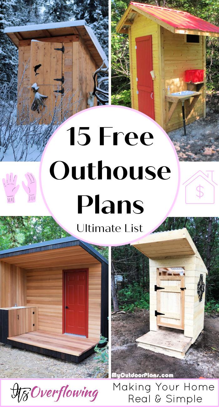 15 Free Outhouse Plans To Build an Outhouse Cheaply