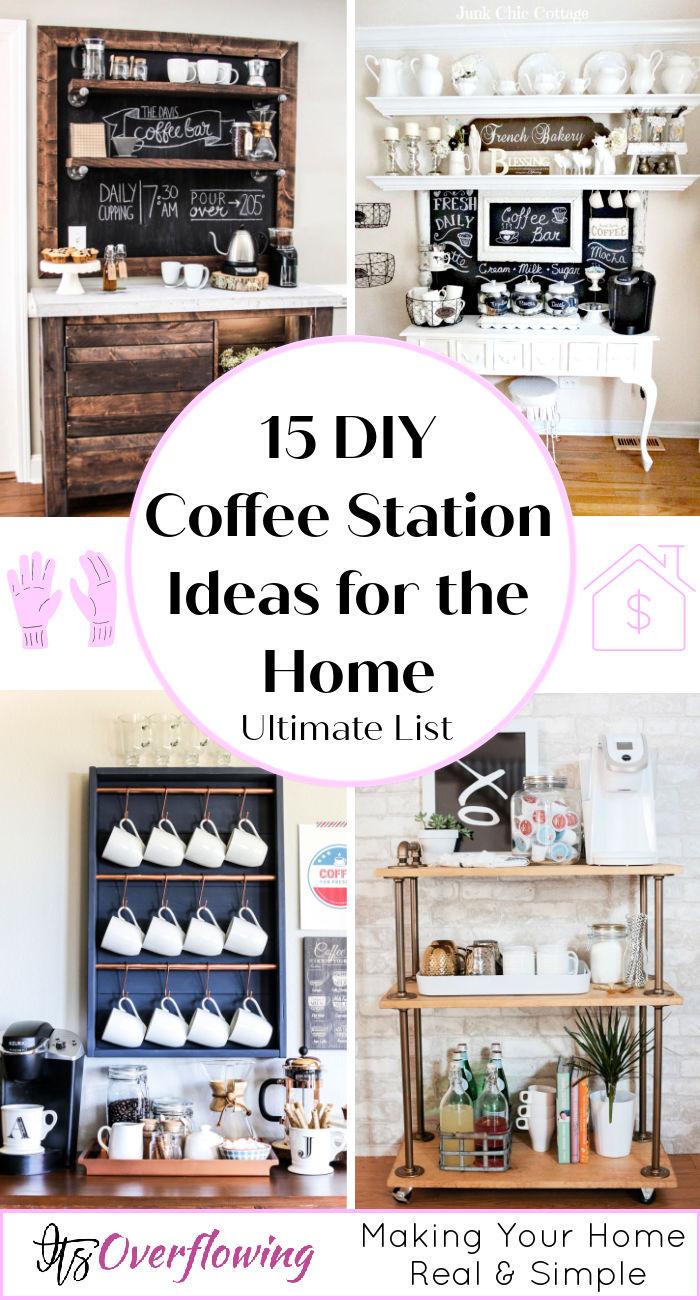 15 Simple DIY Coffee Station Ideas for the Home