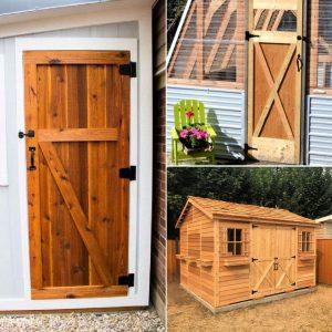 20 DIY Shed Door Ideas (Free Plans) - How to Build a Shed Door