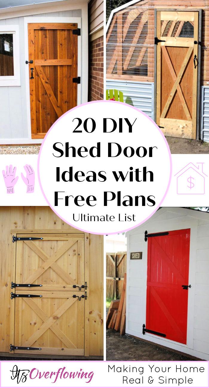 20 DIY Shed Door Ideas (Free Plans)| How To Build A Shed