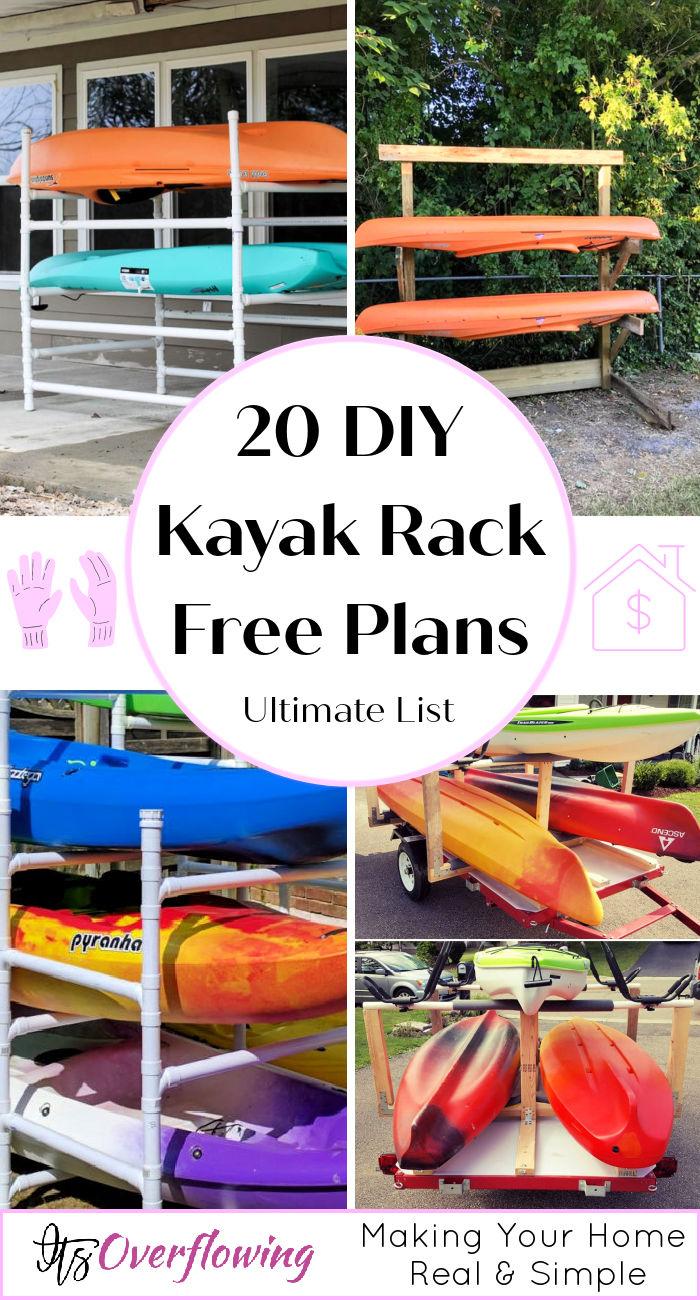 Free Plans To Build A Diy Kayak Rack Kayak Storage Rack