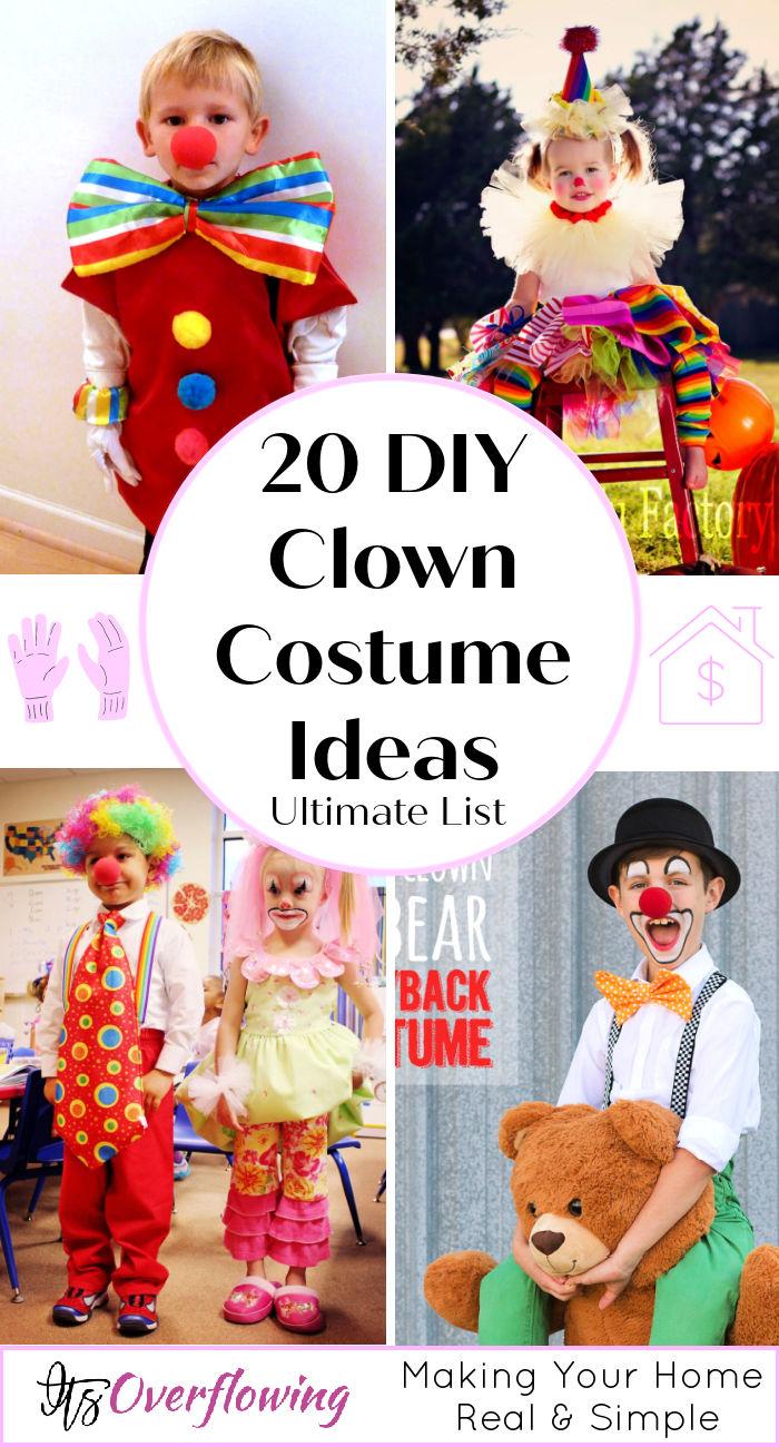 20 Unique DIY Clown Costume Ideas