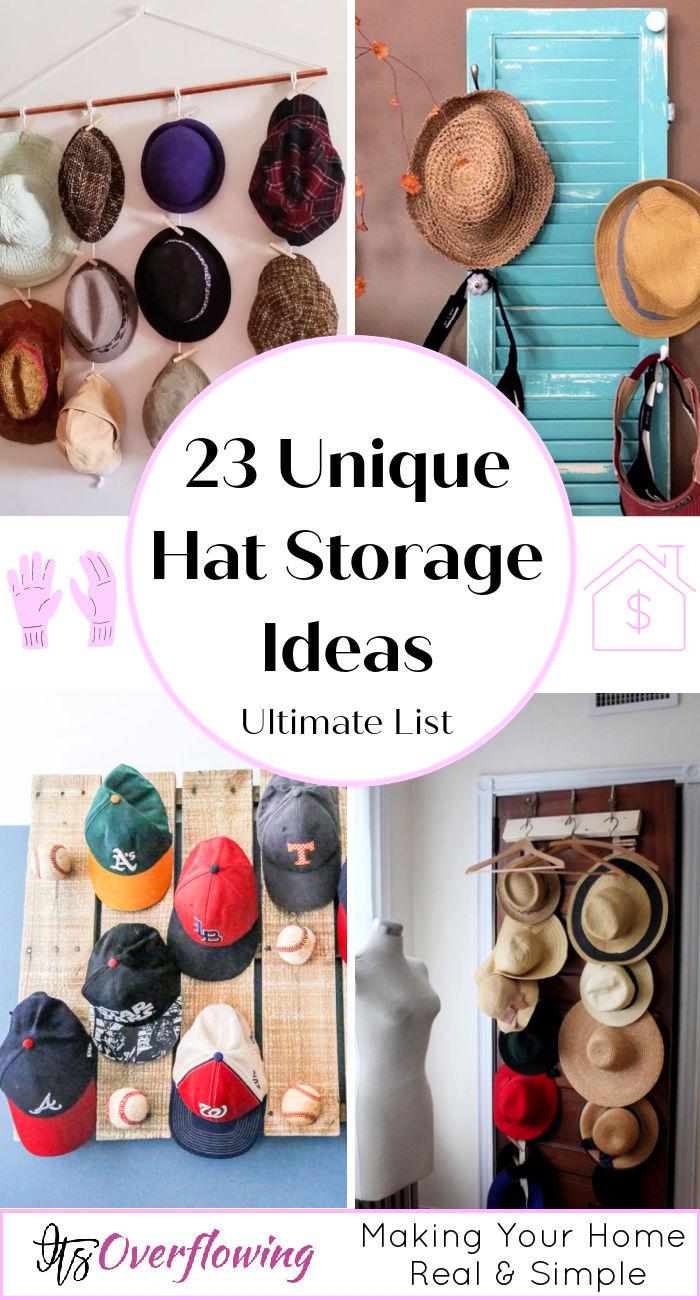 7 Hat organizer ideas  hat organization, hat storage, diy hat rack