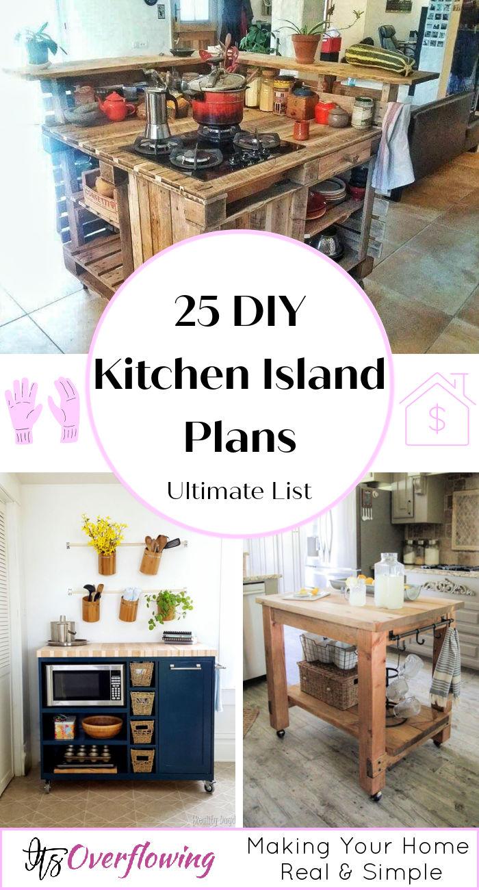 18 Free DIY Kitchen Island Plans To Build A Functional Kitchen