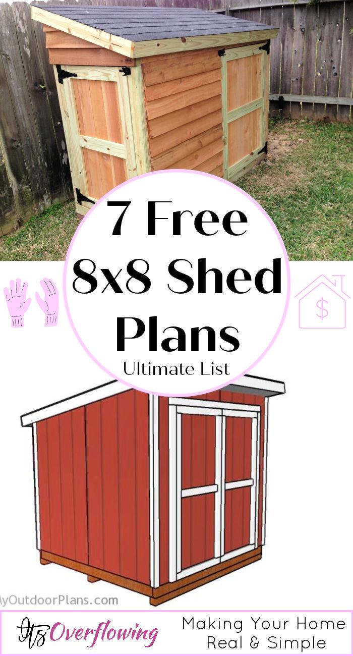 8x8 Shed Plans