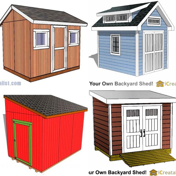 8x10 Shed Plans with Materials List