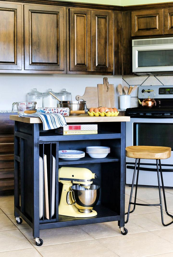 How to Make a Rolling Kitchen Island