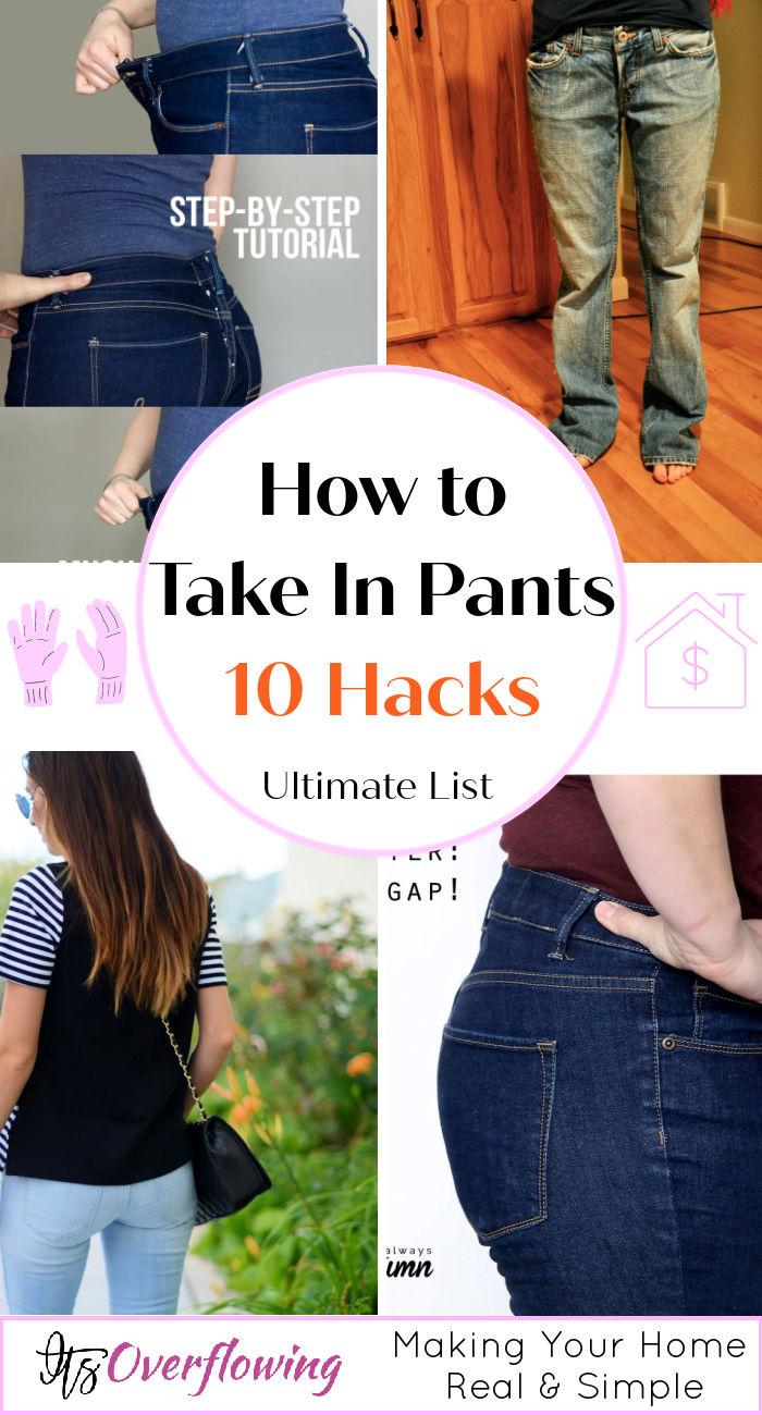 How to Take In Pants | Alter Pants to Smaller Size