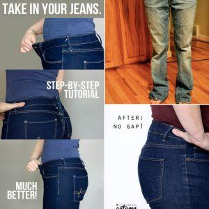 How to Take In Pants - How to Alter Pants to a Smaller Size that are too big