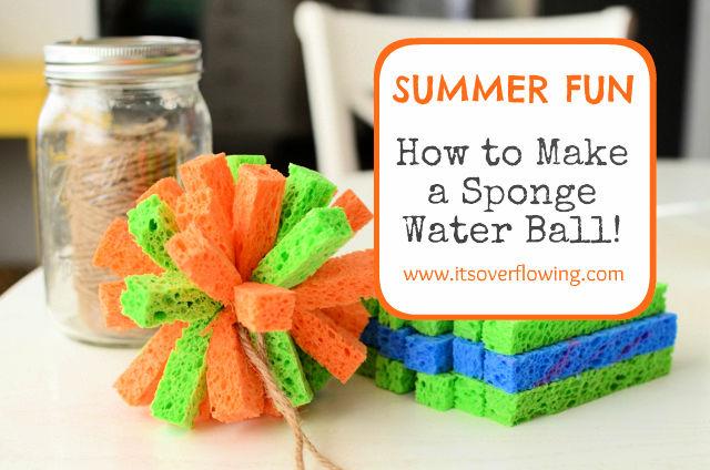 how to make sponge balls water balls for summer fun