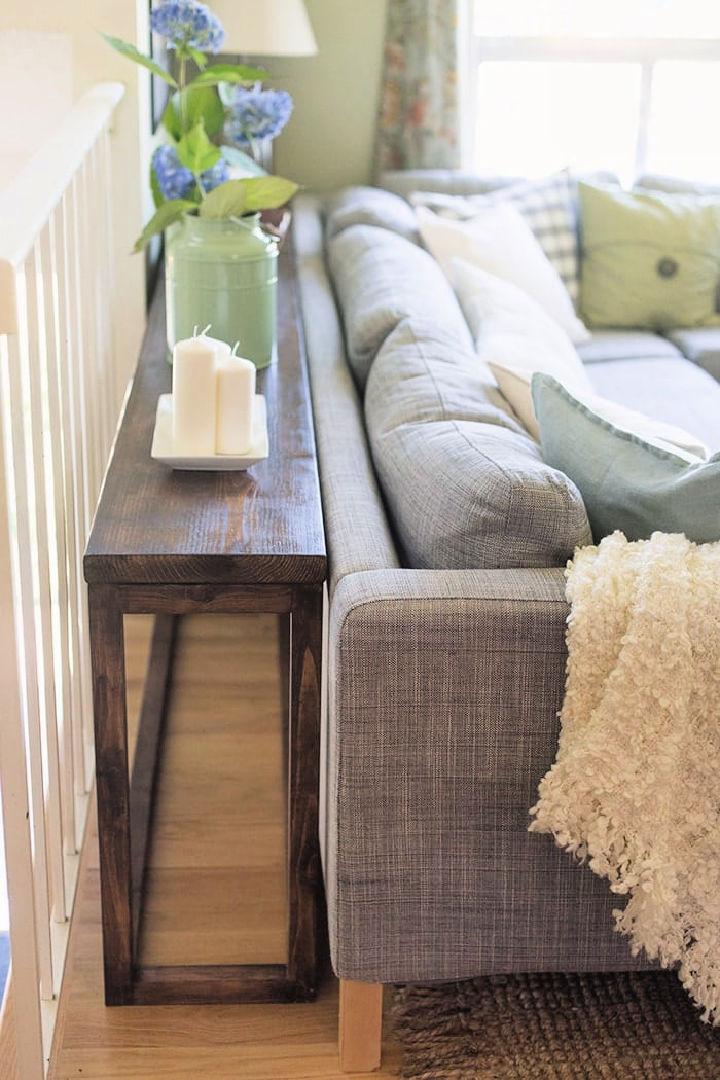 How to Make a Sofa Table - Free Plans