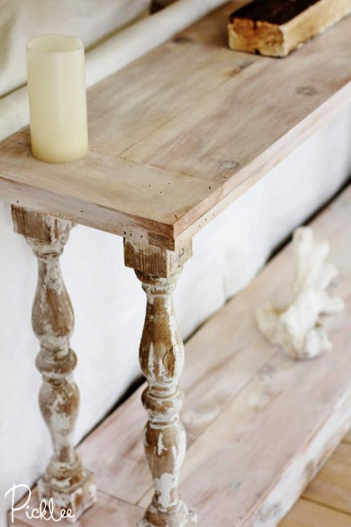 Make a Wood Sofa Table With Free Plans
