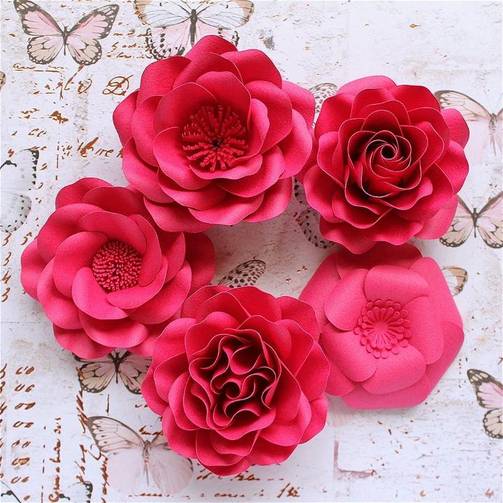 Make flowers out of paper