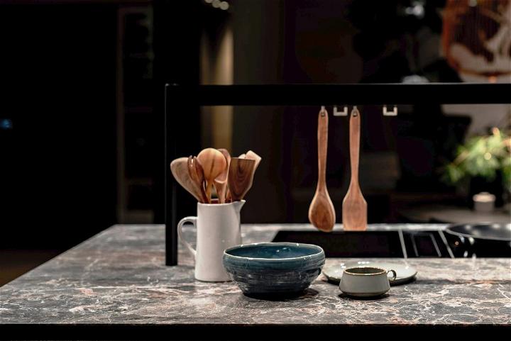 Spoon Display on the Kitchen Wall