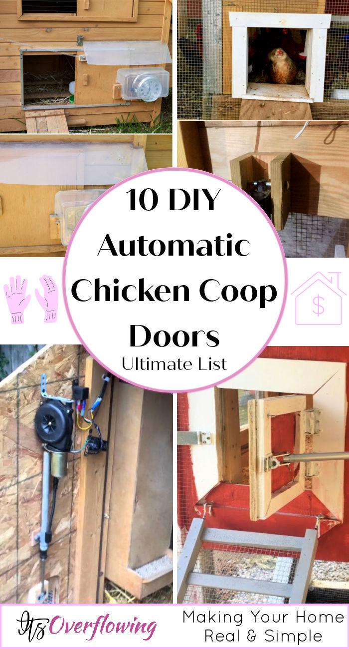 10 DIY Automatic Chicken Coop Door Ideas and Plans