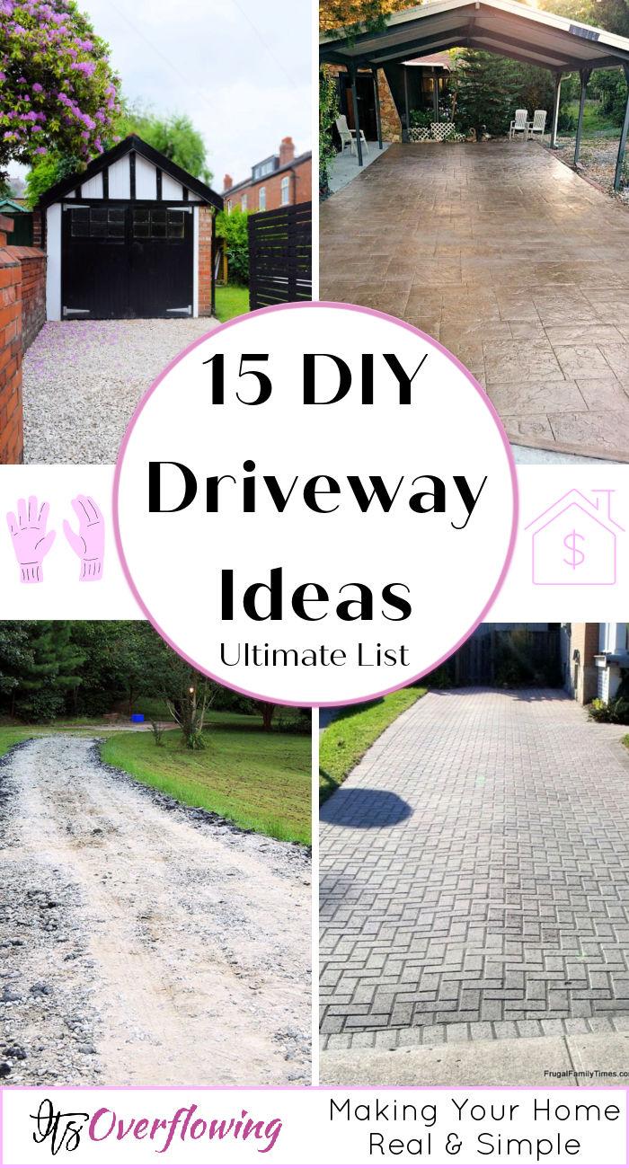 15 DIY Driveway Ideas