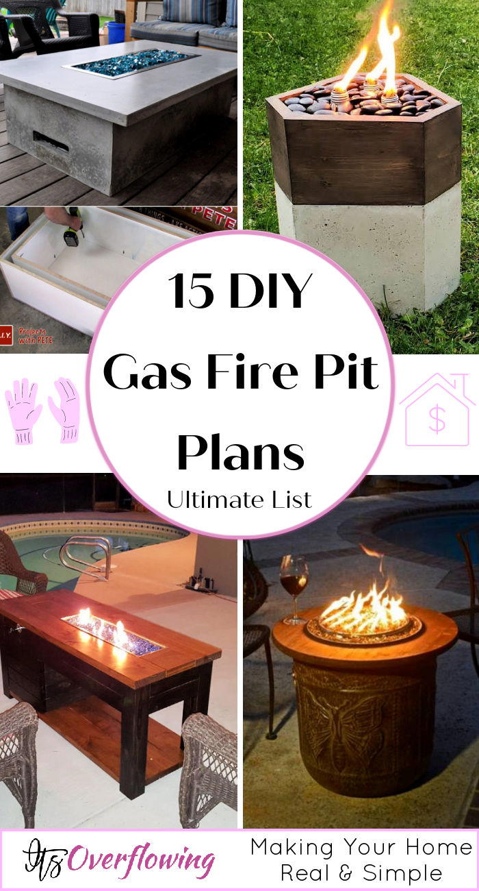 15 DIY Gas Fire Pit Plans