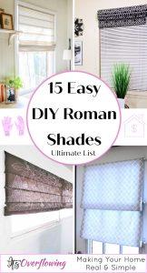 How to Make Roman Shades (15 DIY Roman Shade Ideas)