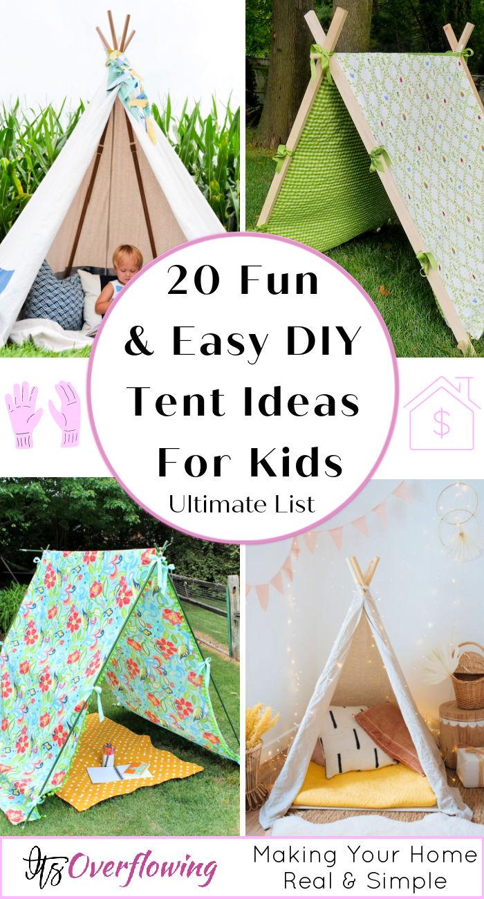 20 Fun Easy DIY Tent Ideas For Kids20 Homemade DIY Tent Ideas For Kids To Play Easy To Make