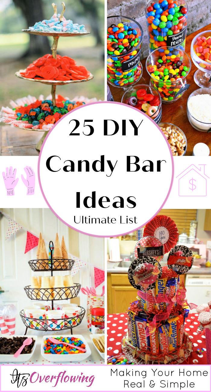 25 Easy Candy Bar Ideas on a Budget • Its Overflowing