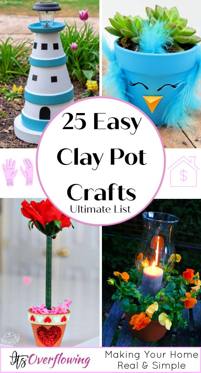 25 clay pot crafts - flower pot & terra cotta pot crafts